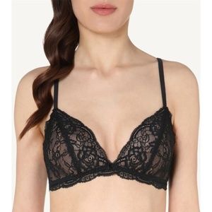 nwt black lacy intimissimi bra 34C